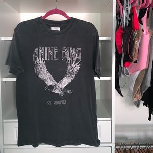 Anine Bing Eagle Black Graphic Tee